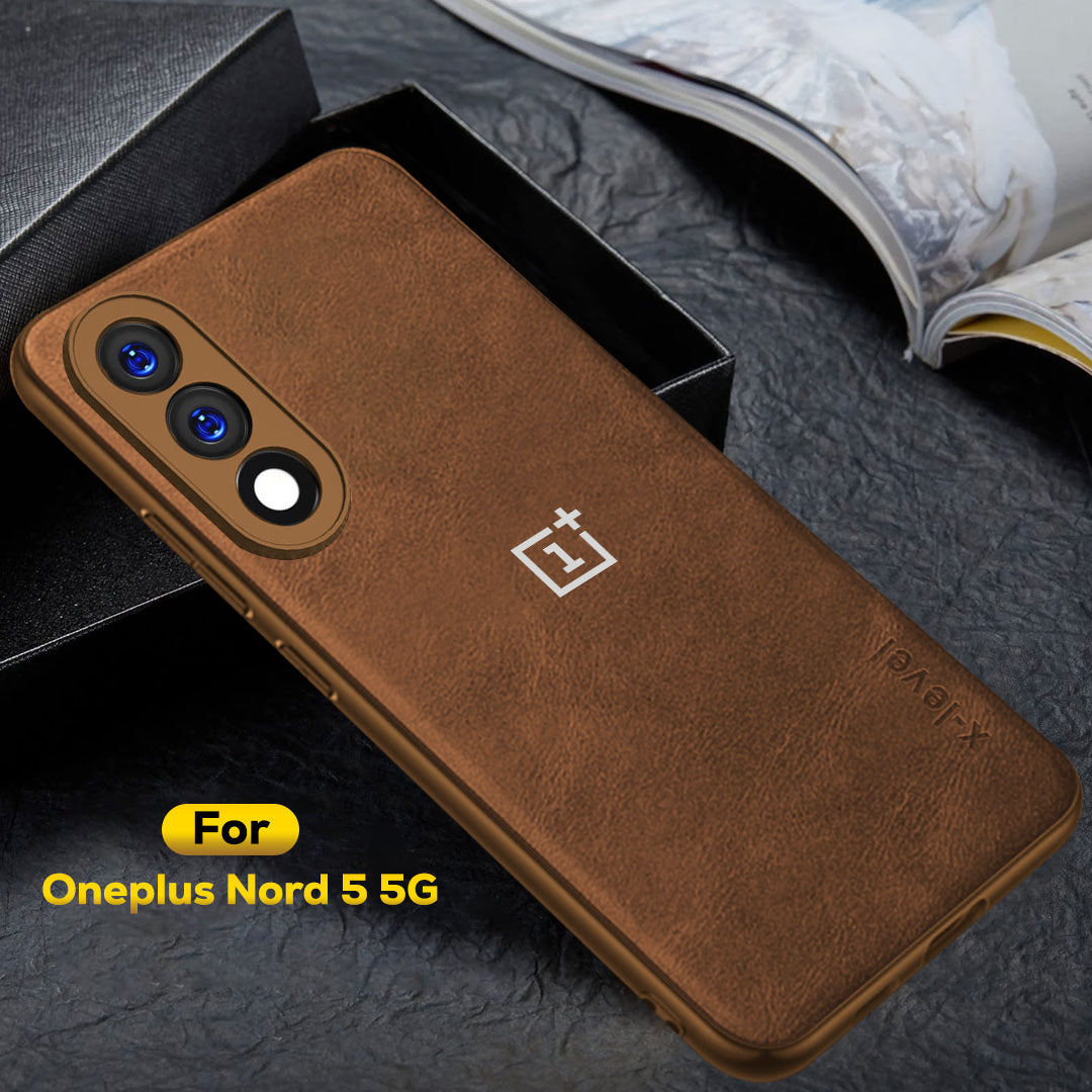 ONEPLUS NORD 5 5G VINTAGE PU LEATHER PROTECTIVE BACK CASE