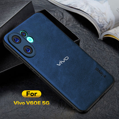 VIVO V60E 5G  Business Style PU LEATHER PROTECTIVE BACK CASE WITH CAMERA PROTECTION