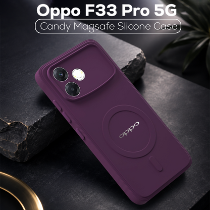OPPO F33 PRO 5G Candy Silicone Luxury Matte Back Cover with Camera  Protection