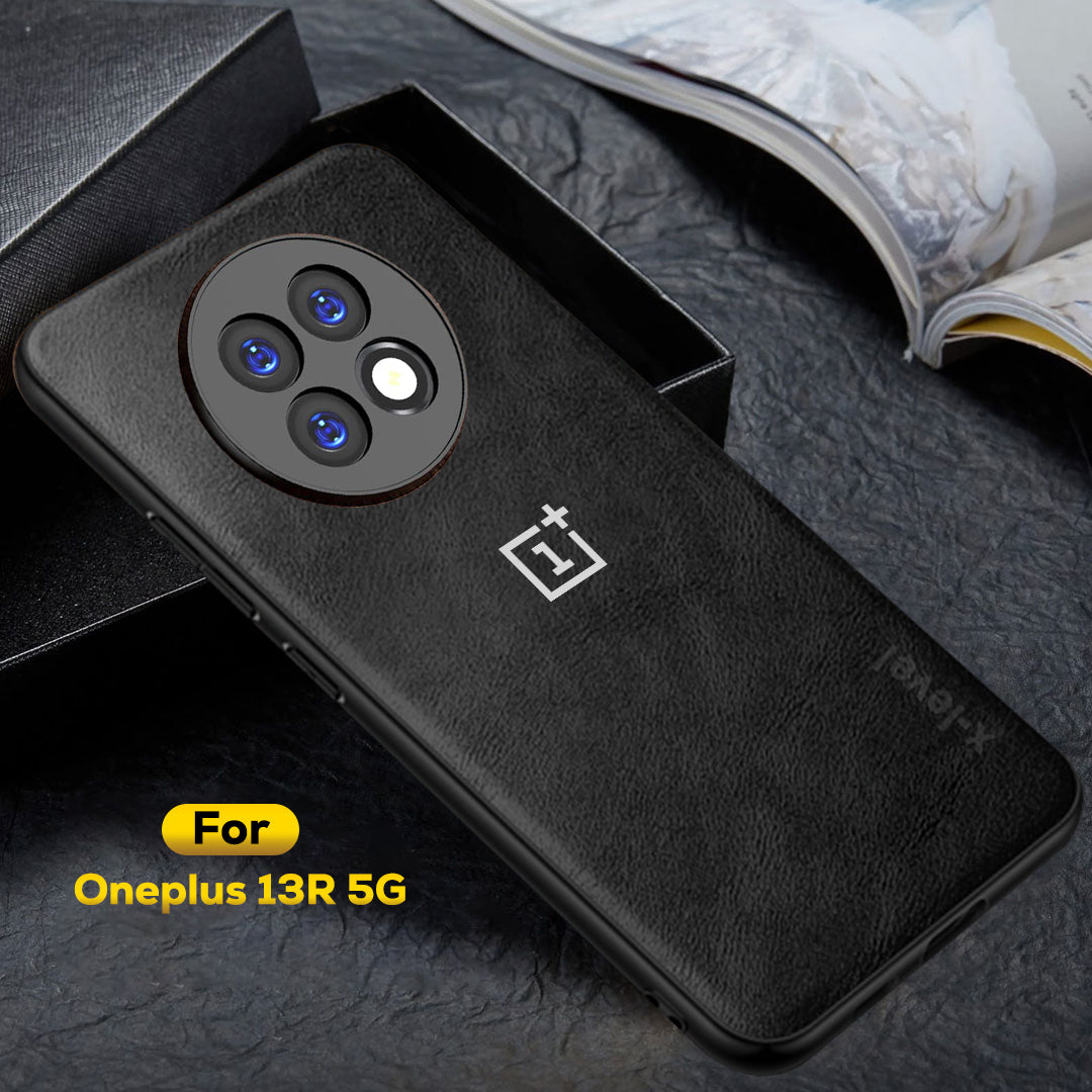 ONEPLUS 13R 5G Business Style PU LEATHER PROTECTIVE BACK CASE WITH CAMERA PROTECTION