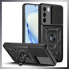 VIVO V27 5G Armor Military-grade Case With Sliding Camera Cover & 360 Kickstand