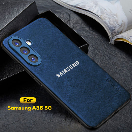 SAMSUNG GALAXY A36 5G  Business Style PU LEATHER PROTECTIVE BACK CASE WITH CAMERA PROTECTION
