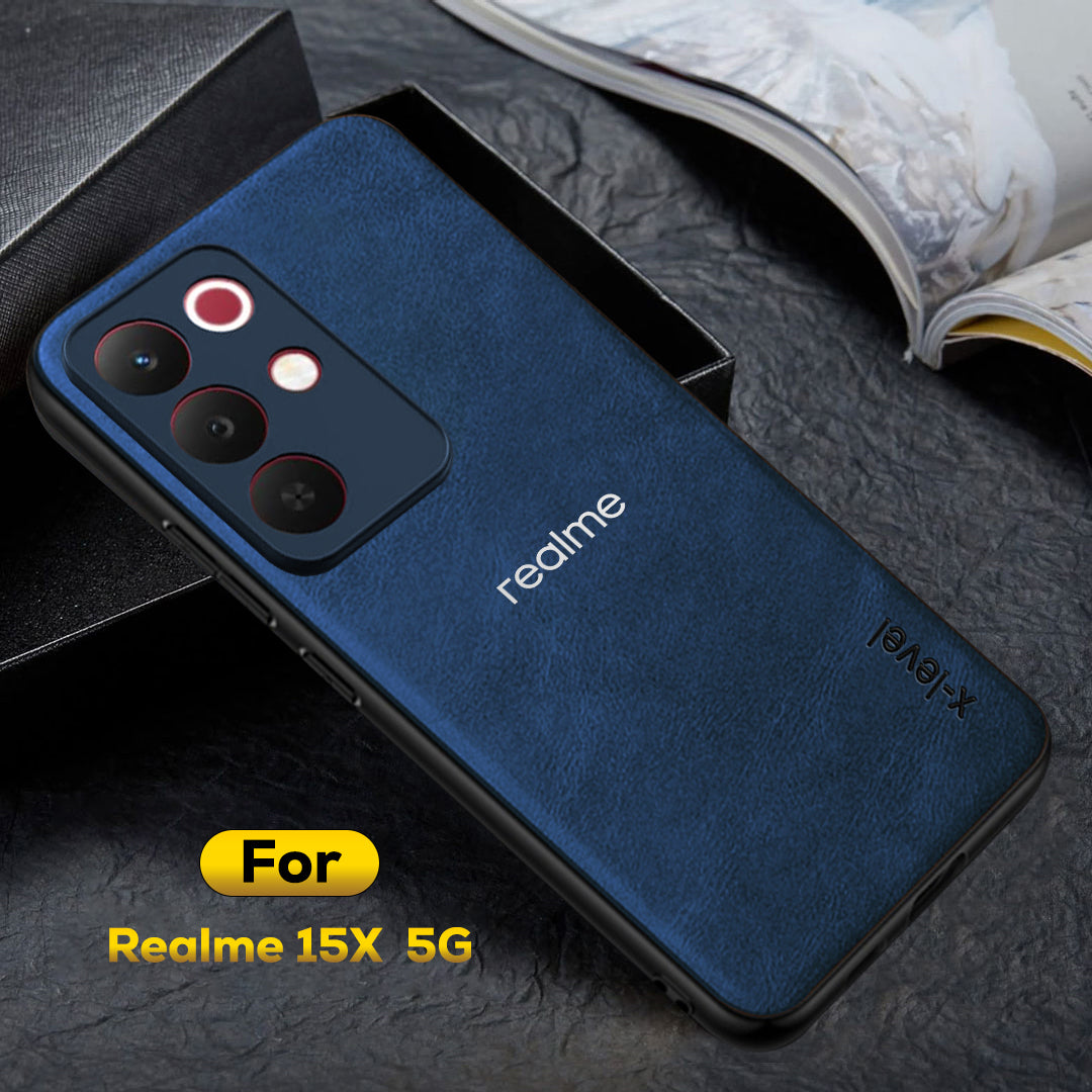 REALME 15X 5G  Business PU Leather Back Case