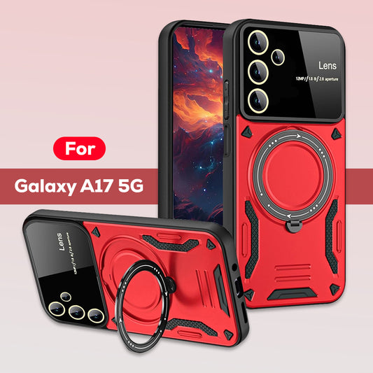 SAMSUNG GALAXY A17 5G Heavy Duty Rugged Shockproof Camera Lens Protector Phone Cover with Kickstand