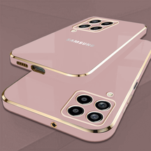 GALAXY M33 5G ULTRA-SHINE GOLD ELECTROPLATED LUXURIOUS  BACK CASE WITH CAMERA PROTECTION