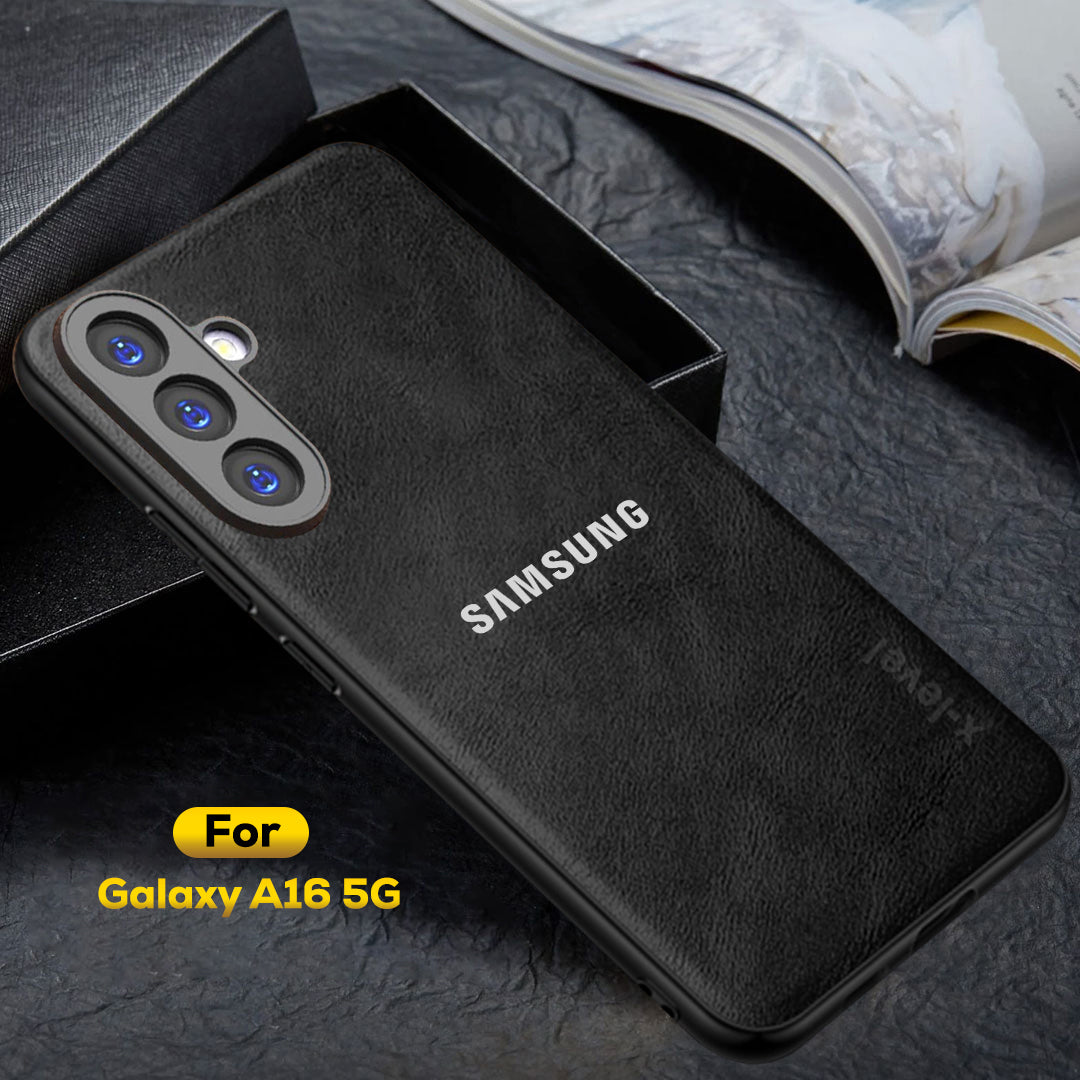 SAMSUNG GALAXY A16 5G  Business Style PU LEATHER PROTECTIVE BACK CASE WITH CAMERA PROTECTION