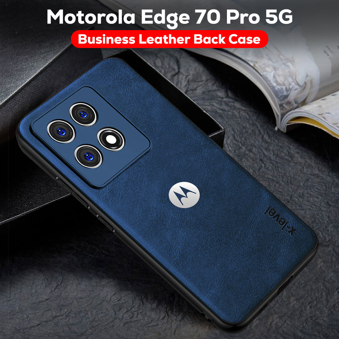 MOTOROLA EDGE 70 PRO 5G Business Style PU LEATHER PROTECTIVE BACK CASE WITH CAMERA PROTECTION