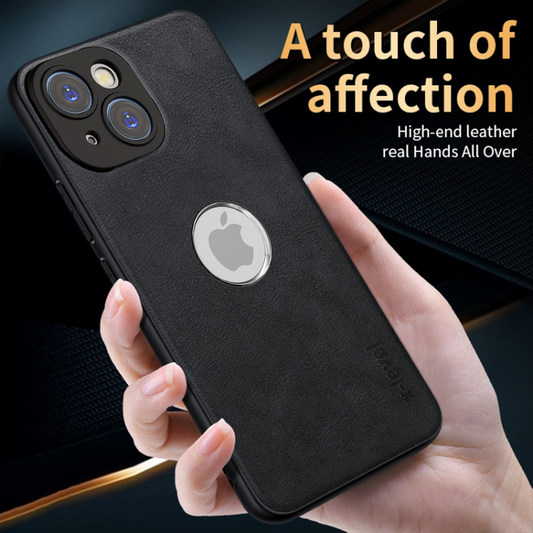 IPHONE 14 5G Business Style PU LEATHER PROTECTIVE BACK CASE WITH CAMERA PROTECTION