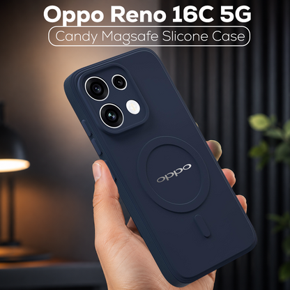OPPO Reno 16C 5G Candy Silicone Luxury Matte Back Cover with Camera  Protection