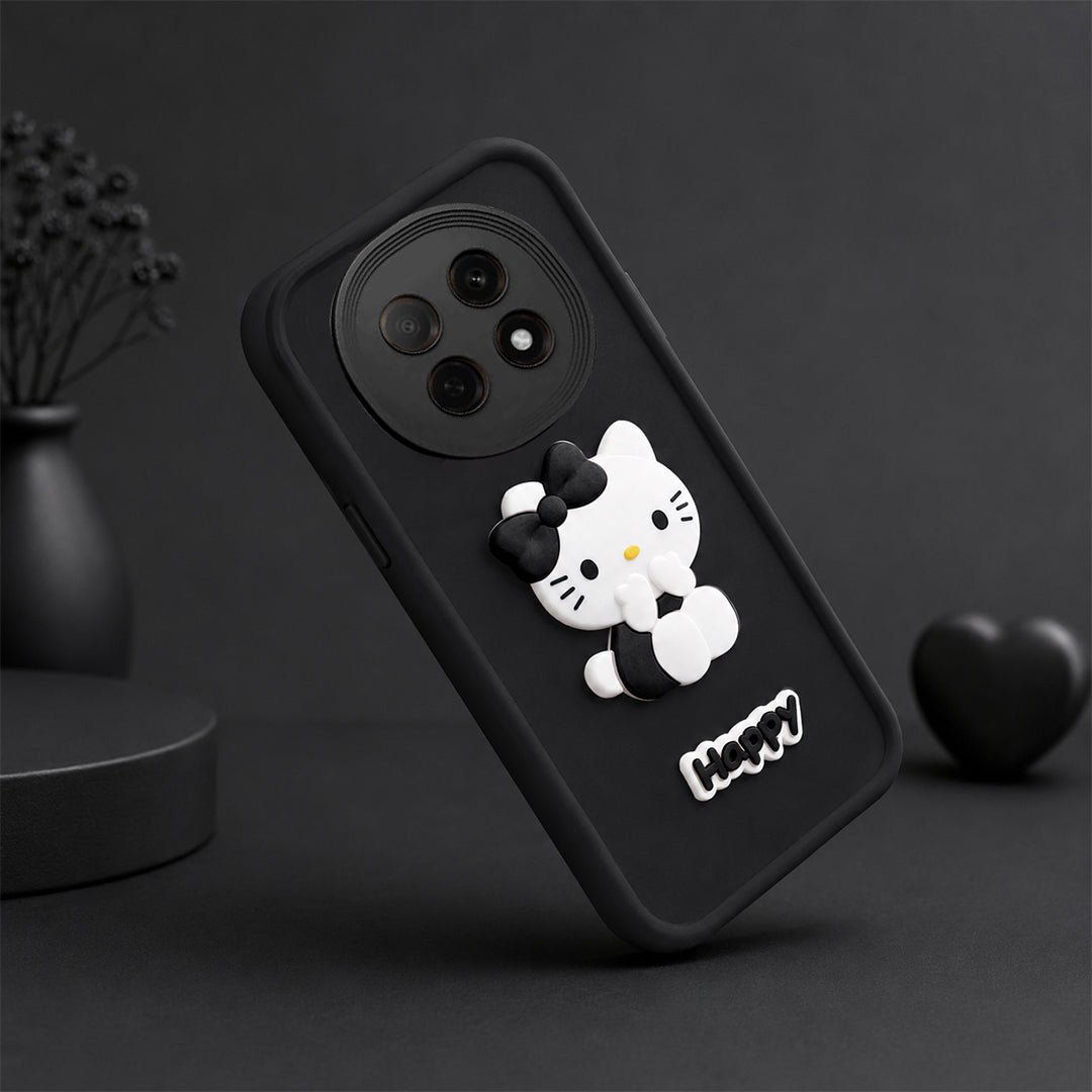 OPPO F29 PRO 5G Soft Silicone 3D Hello Kitty character design Back Case with Camera Protection