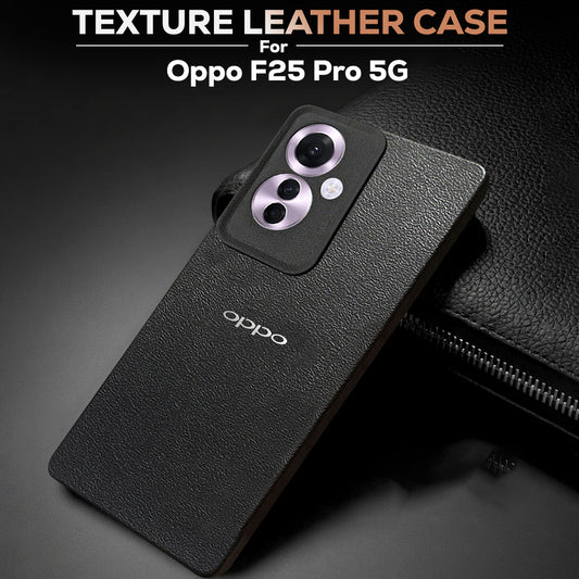 OPPO F25 PRO 5G Solid Color Leather Texture Matte Phone Back Case