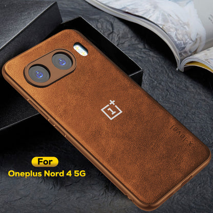 ONEPLUS NORD 4 5G VINTAGE PU LEATHER PROTECTIVE BACK CASE