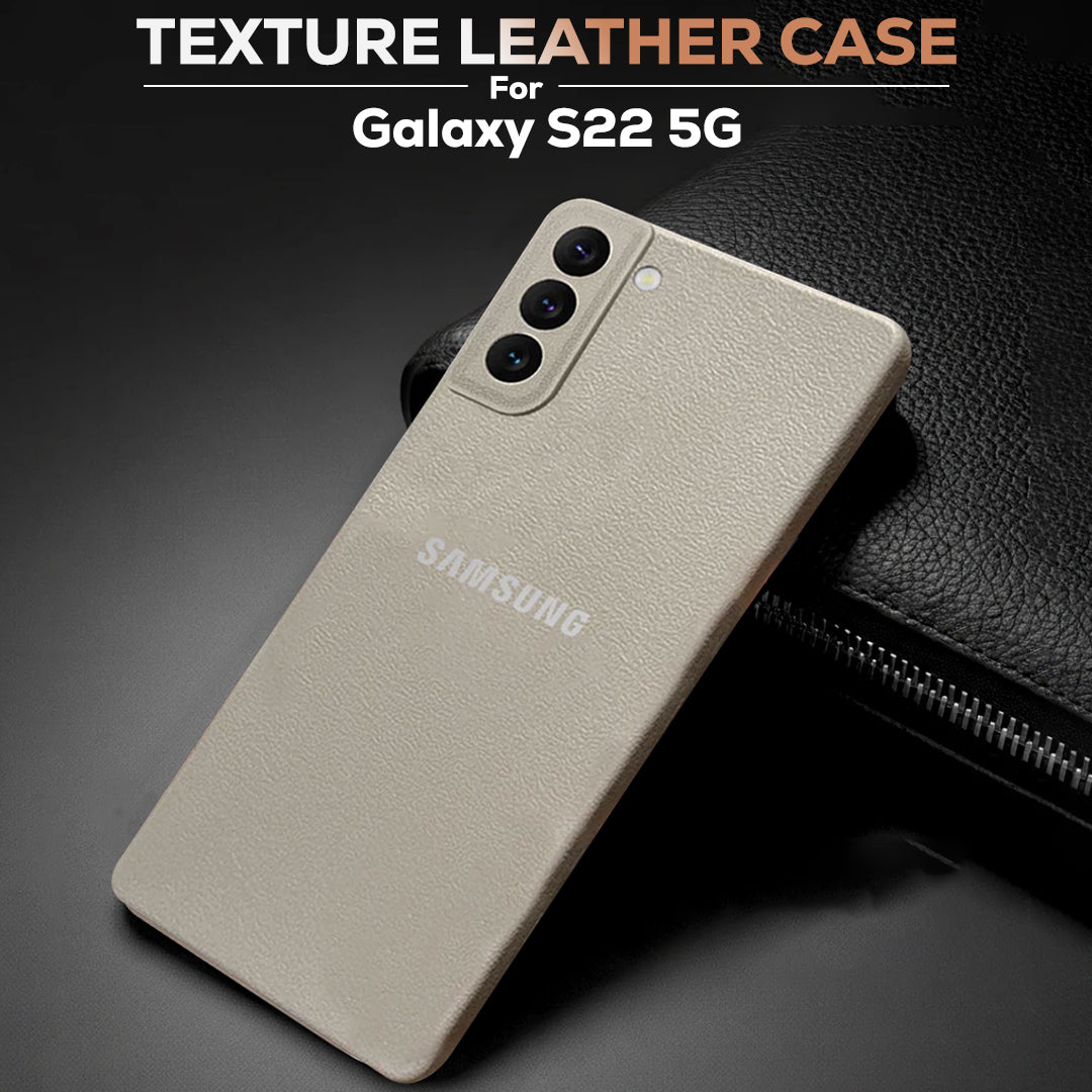 Samsung Galaxy S22 5G Solid Color Leather Texture Matte Phone Back Case