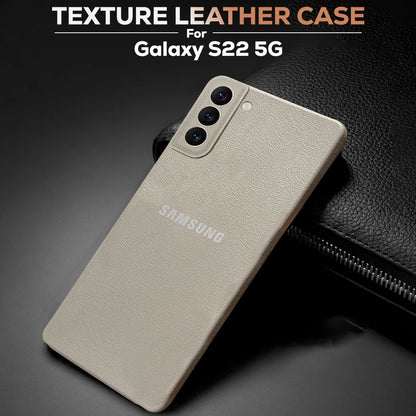 Samsung Galaxy S22 5G Solid Color Leather Texture Matte Phone Back Case