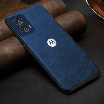 MOTOROLA EDGE 50 FUSION 5G Business Style PU LEATHER PROTECTIVE BACK CASE WITH CAMERA PROTECTION