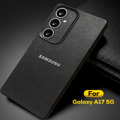 Samsung Galaxy A17 5G Solid Color Leather Texture Matte Phone Back Case