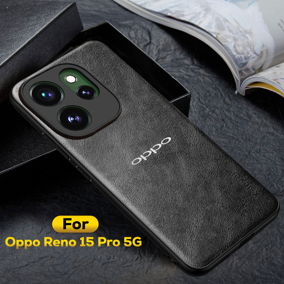 OPPO RENO 15 PRO 5G Business Style PU LEATHER PROTECTIVE BACK CASE WITH CAMERA PROTECTION