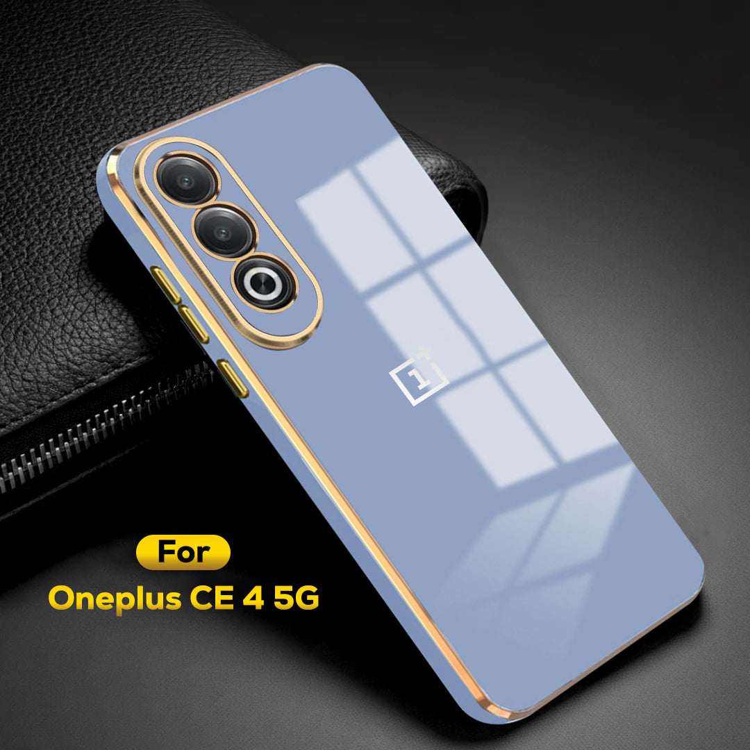 ONEPLUS NORD CE 4 5G ULTRA-SHINE GOLD ELECTROPLATED LUXURIOUS  BACK CASE WITH CAMERA PROTECTION