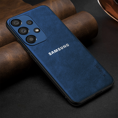 GALAXY A73 5G  Business Style PU LEATHER PROTECTIVE BACK CASE WITH CAMERA PROTECTION