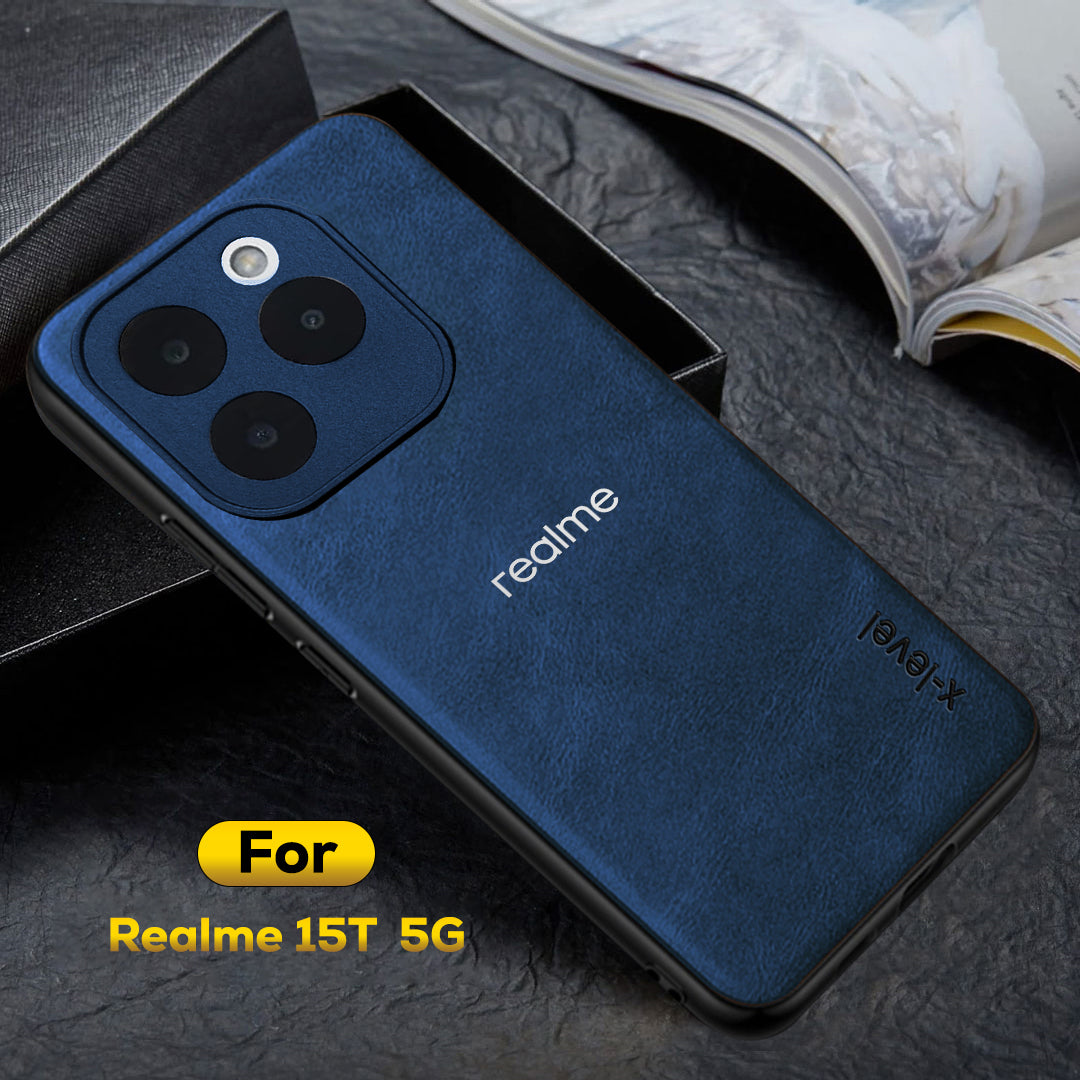 REALME 15T 5G  Business PU Leather Back Case