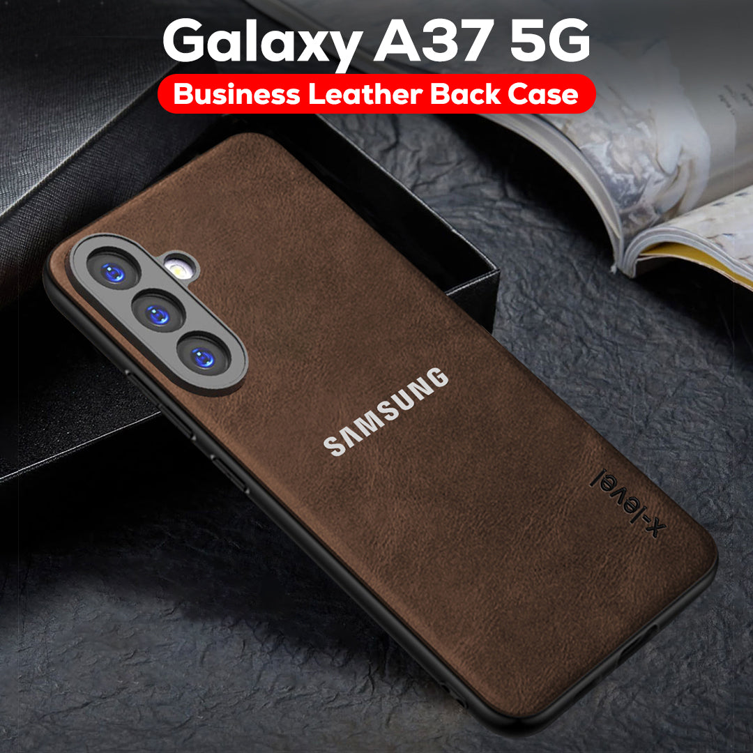 SAMSUNG GALAXY A37 5G Business Style PU LEATHER PROTECTIVE BACK CASE WITH CAMERA PROTECTION