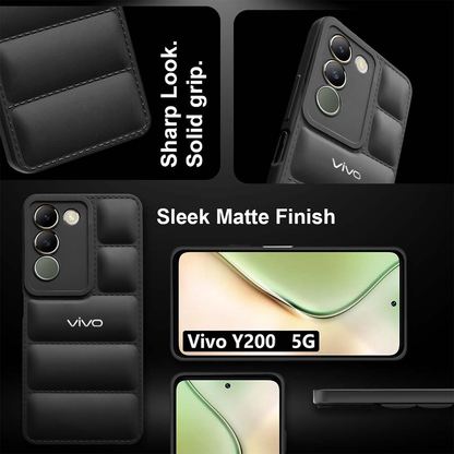VIVO Y200E 5G The Puffer Edition Soft Material Down Jacket Phone Case