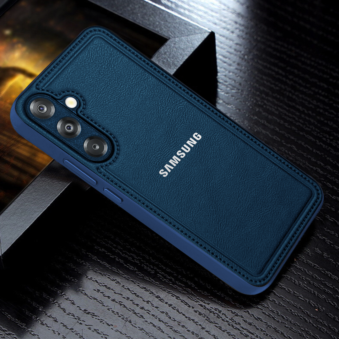 Samsung Galaxy A16 5G Vintage Leather Stitched Protective Back Case