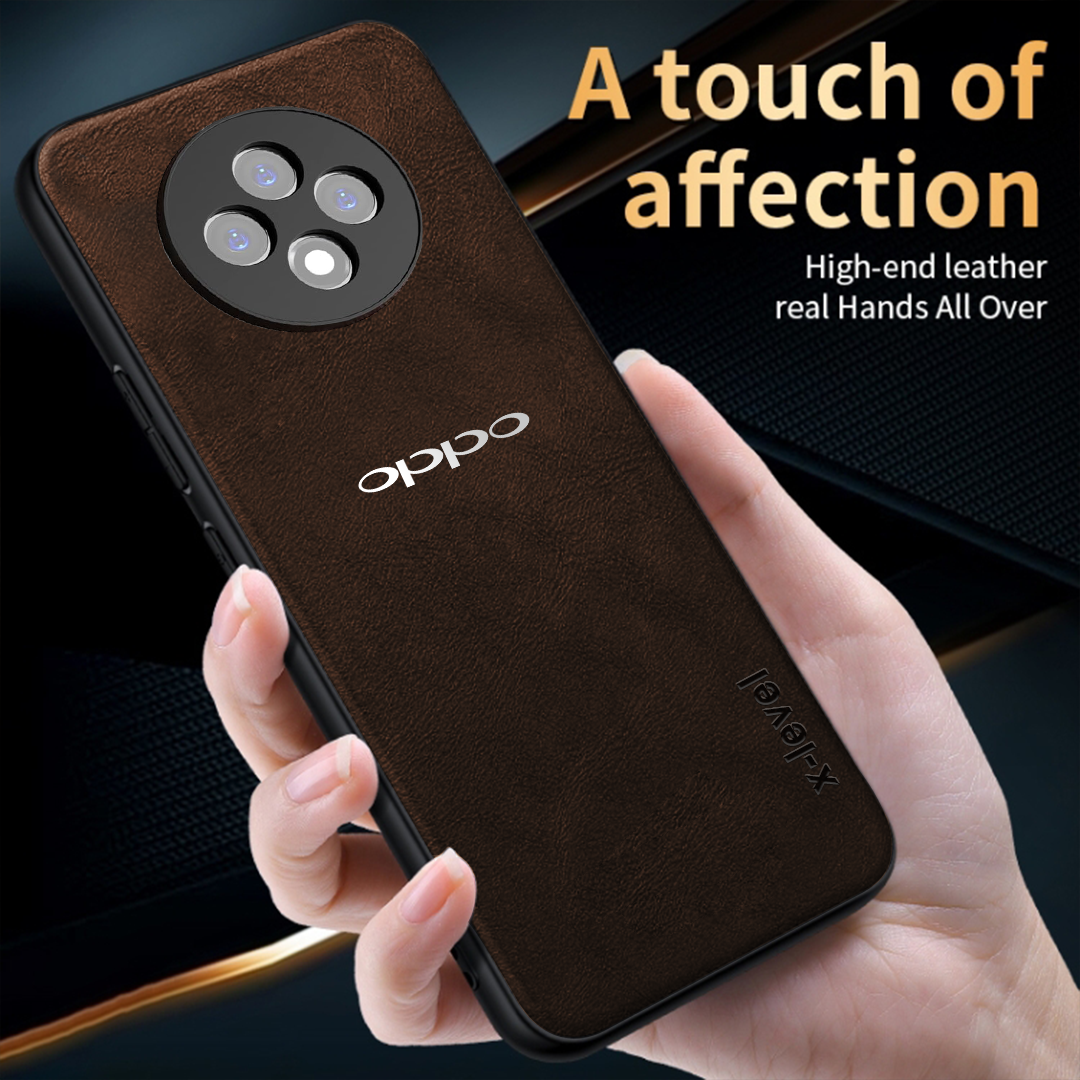 OPPO F27 PRO PLUS 5G Business Style PU LEATHER PROTECTIVE BACK CASE WITH CAMERA PROTECTION