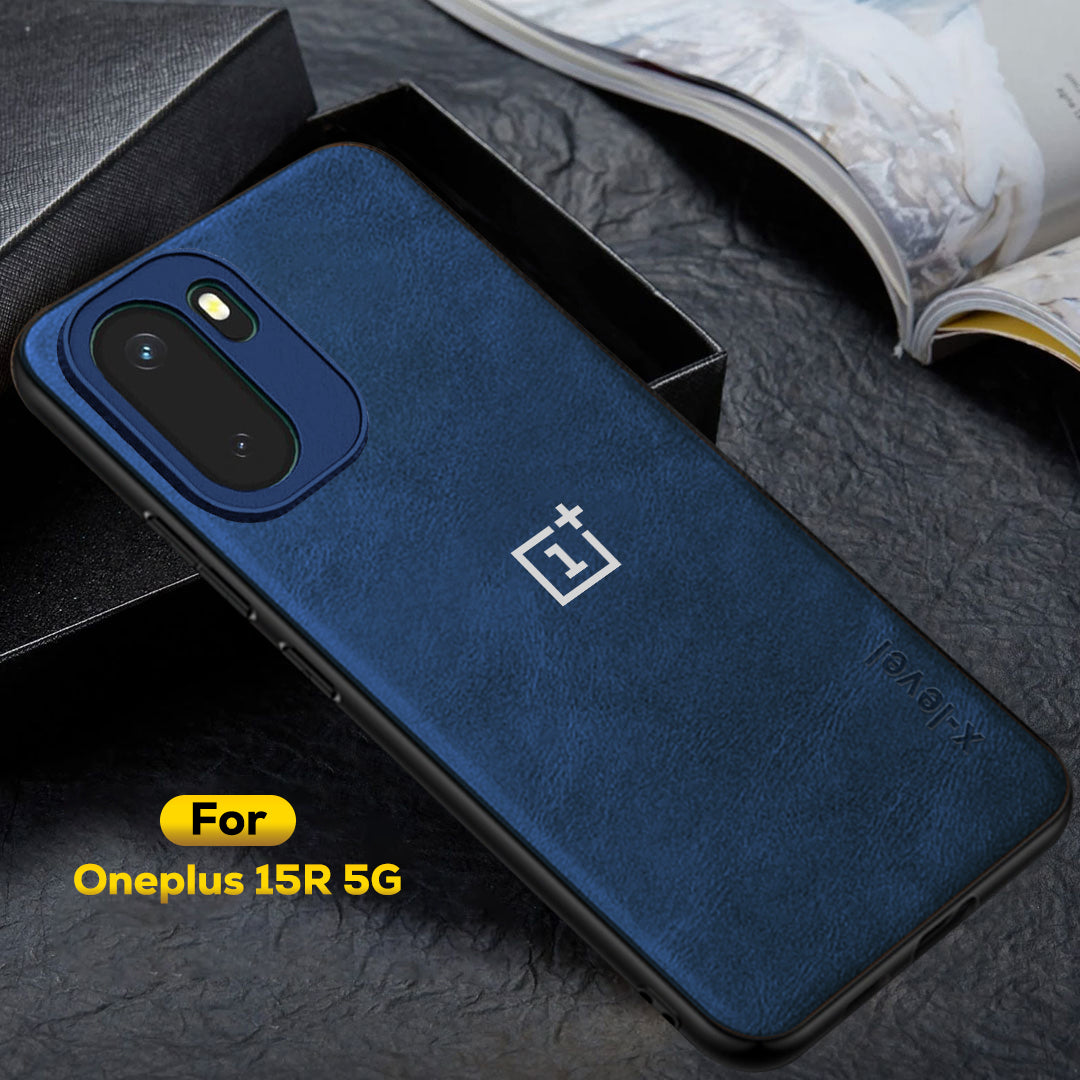 ONEPLUS 15r 5G Business Style PU LEATHER PROTECTIVE BACK CASE WITH CAMERA PROTECTION