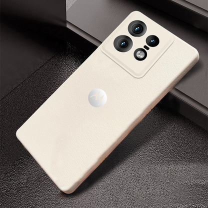 MOTO EDGE 50 PRO 5G Solid Color Leather Texture Matte Phone Back Case