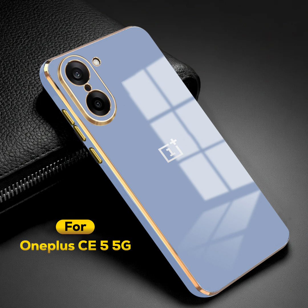 ONEPLUS NORD CE 5 5G ULTRA-SHINE GOLD ELECTROPLATED LUXURIOUS  BACK CASE WITH CAMERA PROTECTION