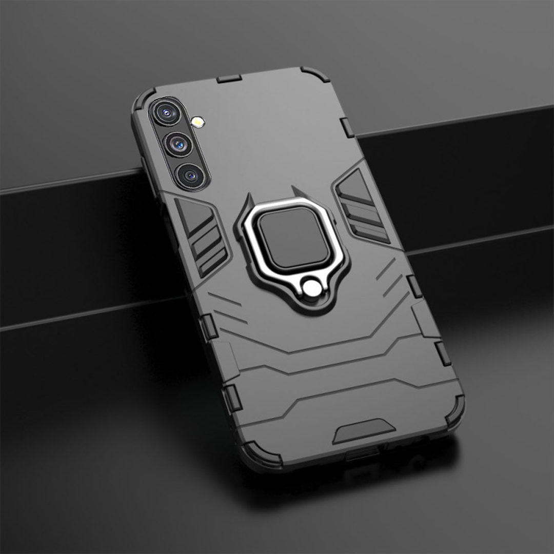 GALAXY A36 5G Black Panther Metal Bracket Shockproof Protective Back Case