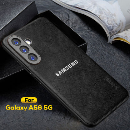 GALAXY A56 5G  Business Style PU LEATHER PROTECTIVE BACK CASE WITH CAMERA PROTECTION