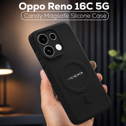 OPPO Reno 16C 5G Candy Silicone Luxury Matte Back Cover with Camera  Protection