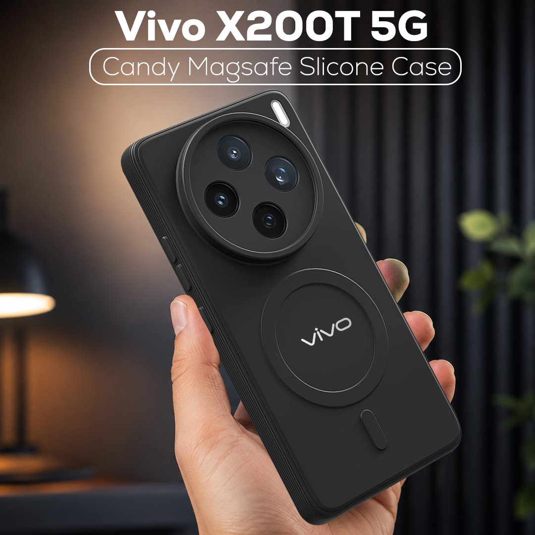 VIVO X200T 5G Candy Silicone Luxury Matte Back Cover with Camera  Protection