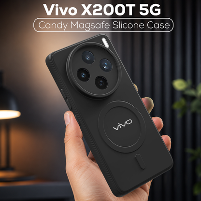 VIVO X200T 5G Candy Silicone Luxury Matte Back Cover with Camera  Protection