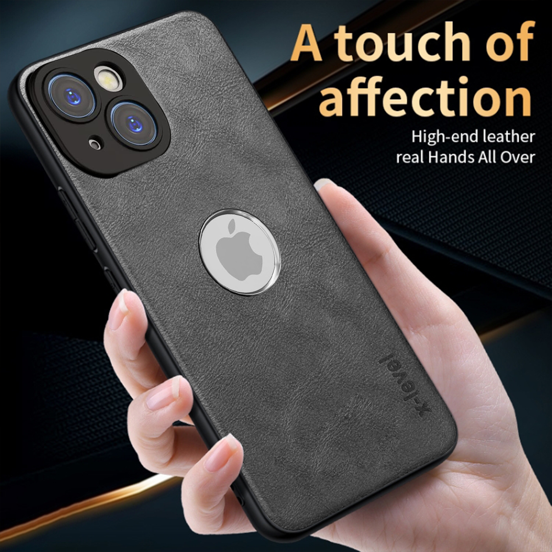 IPHONE 14 5G Business Style PU LEATHER PROTECTIVE BACK CASE WITH CAMERA PROTECTION