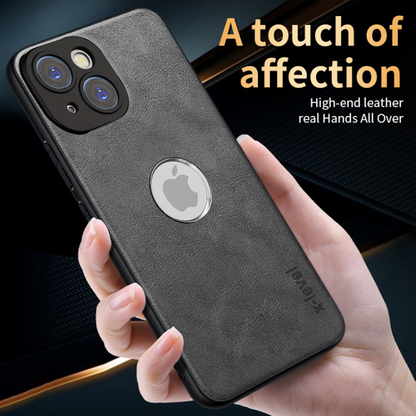 IPHONE 14 5G Business Style PU LEATHER PROTECTIVE BACK CASE WITH CAMERA PROTECTION