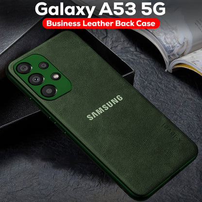 GALAXY A53 5G  Business Style PU LEATHER PROTECTIVE BACK CASE WITH CAMERA PROTECTION