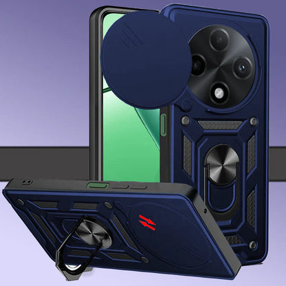 Oppo F27 5G Armor Military-grade Case With Sliding Camera Cover & 360 Kickstand