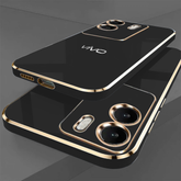 VIVO Y56 5G ULTRA-SHINE GOLD ELECTROPLATED LUXURIOUS  BACK CASE WITH CAMERA PROTECTION