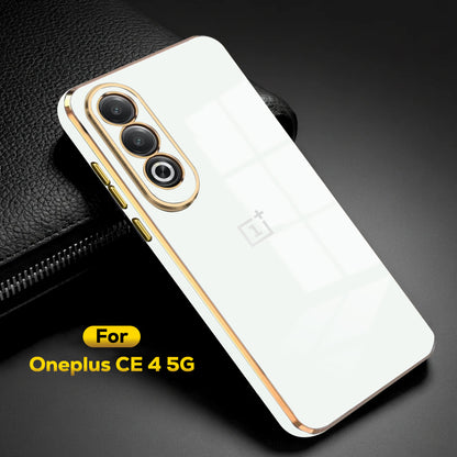 ONEPLUS NORD CE 4 5G ULTRA-SHINE GOLD ELECTROPLATED LUXURIOUS  BACK CASE WITH CAMERA PROTECTION