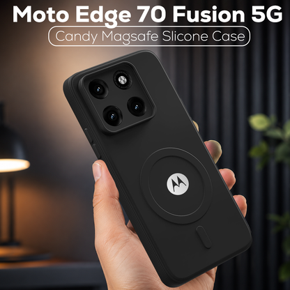MOTO EDGE 70 FUSION 5G Candy Silicone Luxury Matte Back Cover with Camera Protection