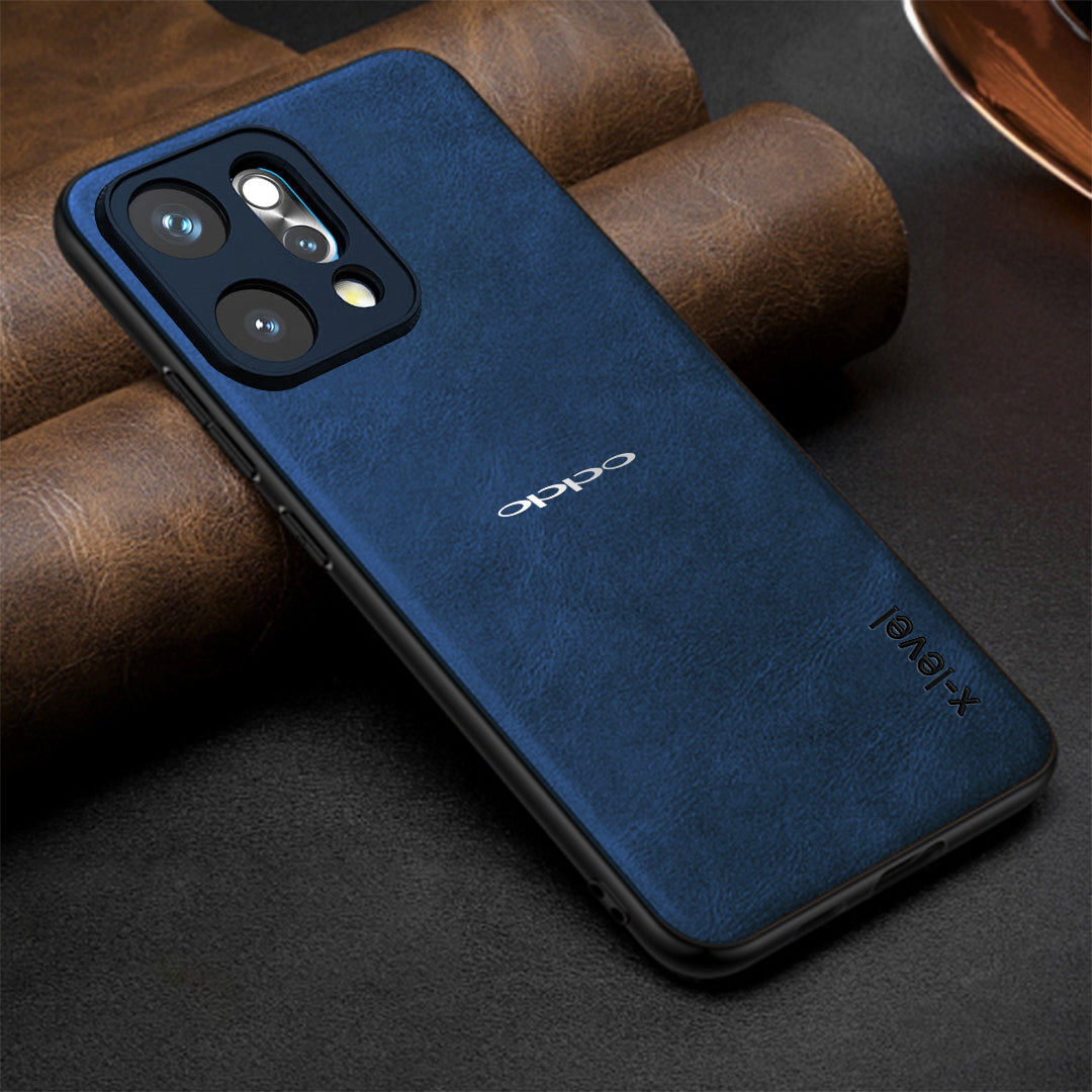 OPPO RENO 14 5G  Business Style PU LEATHER PROTECTIVE BACK CASE WITH CAMERA PROTECTION
