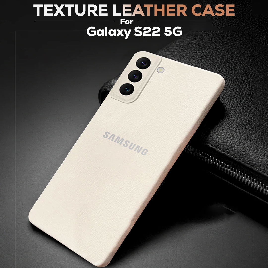 Samsung Galaxy S22 5G Solid Color Leather Texture Matte Phone Back Case
