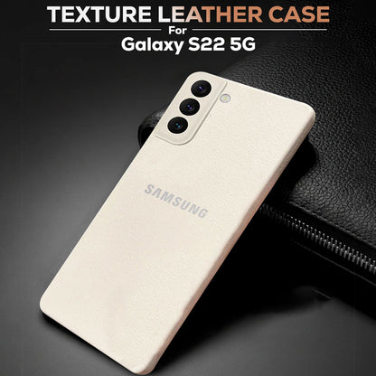 Samsung Galaxy S22 5G Solid Color Leather Texture Matte Phone Back Case