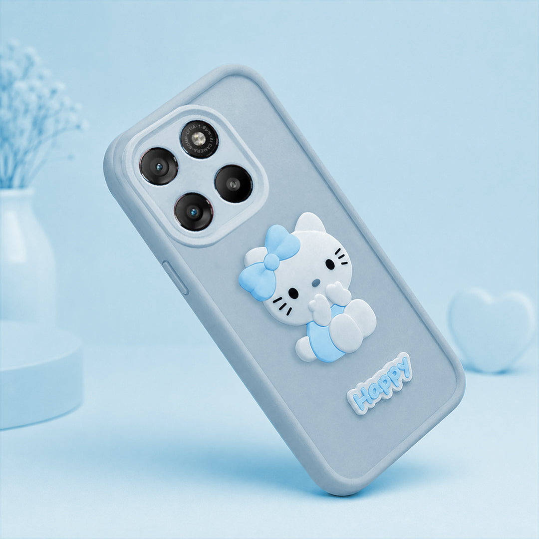 MOTOROLA EDGE 60 PRO 5G Soft Silicone 3D Hello Kitty character design Back Case with Camera Protection