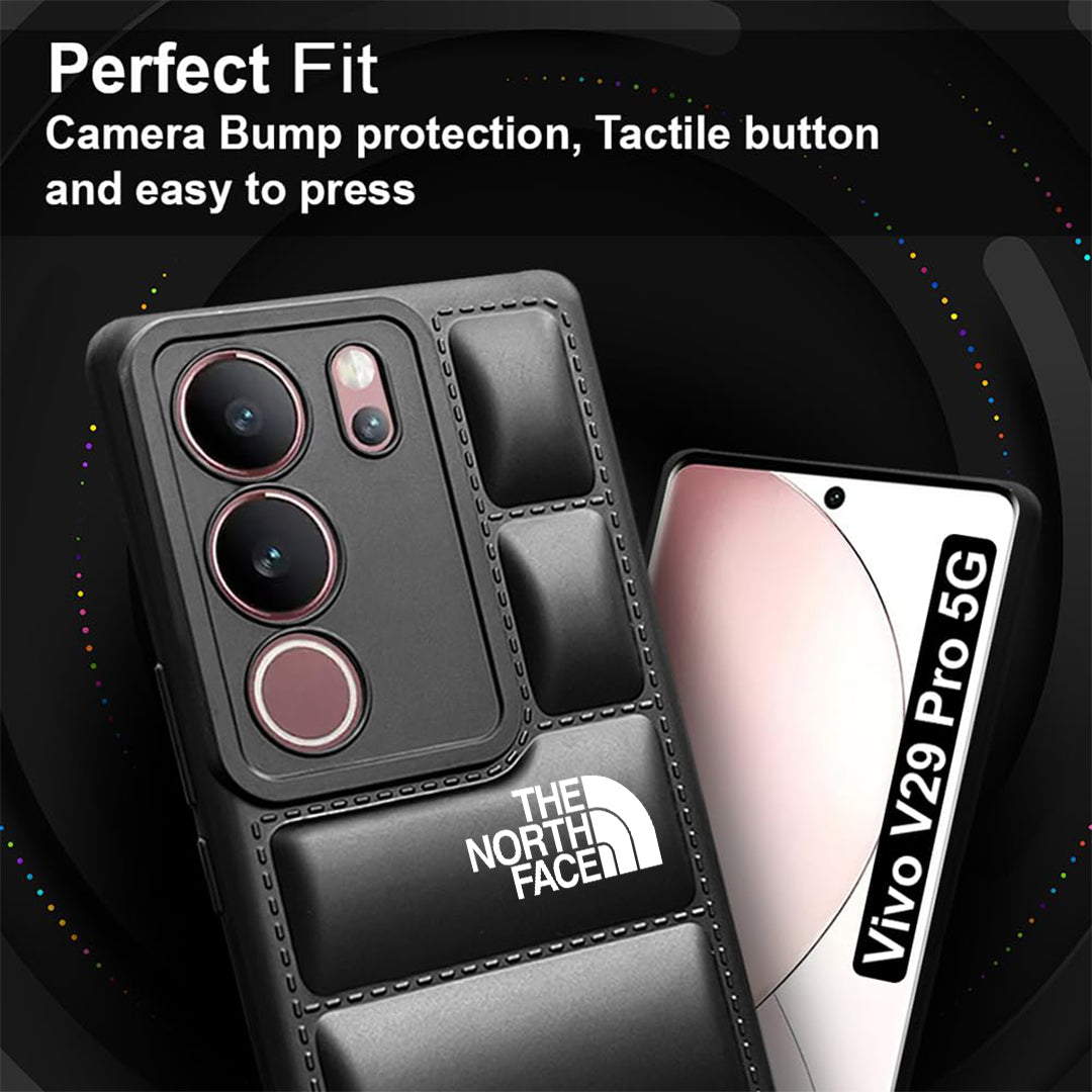 VIVO V29 5G The North Face Puffer Edition Black Bumper Back Case