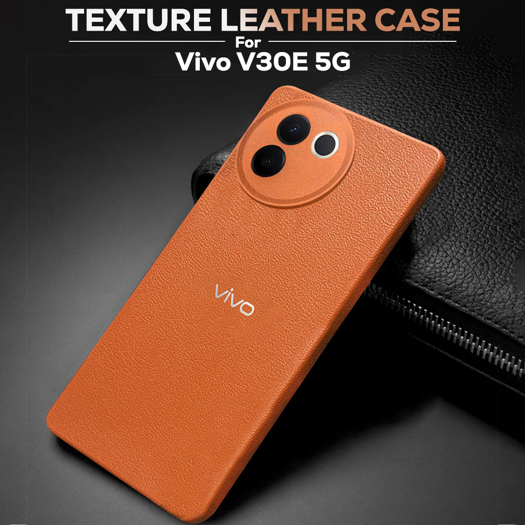 Vivo V30e 5G Solid Color Leather Texture Matte Phone Back Case