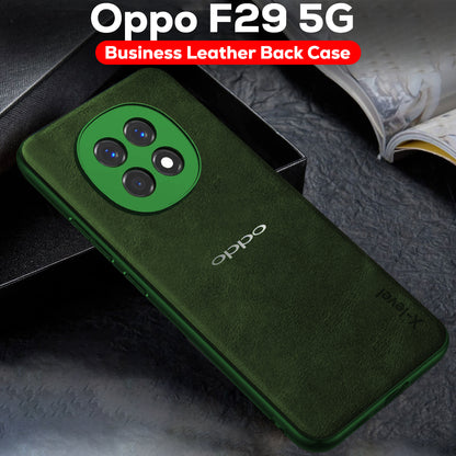 OPPO F29 5G  Business Style  PU LEATHER PROTECTIVE BACK CASE WITH CAMERA PROTECTION